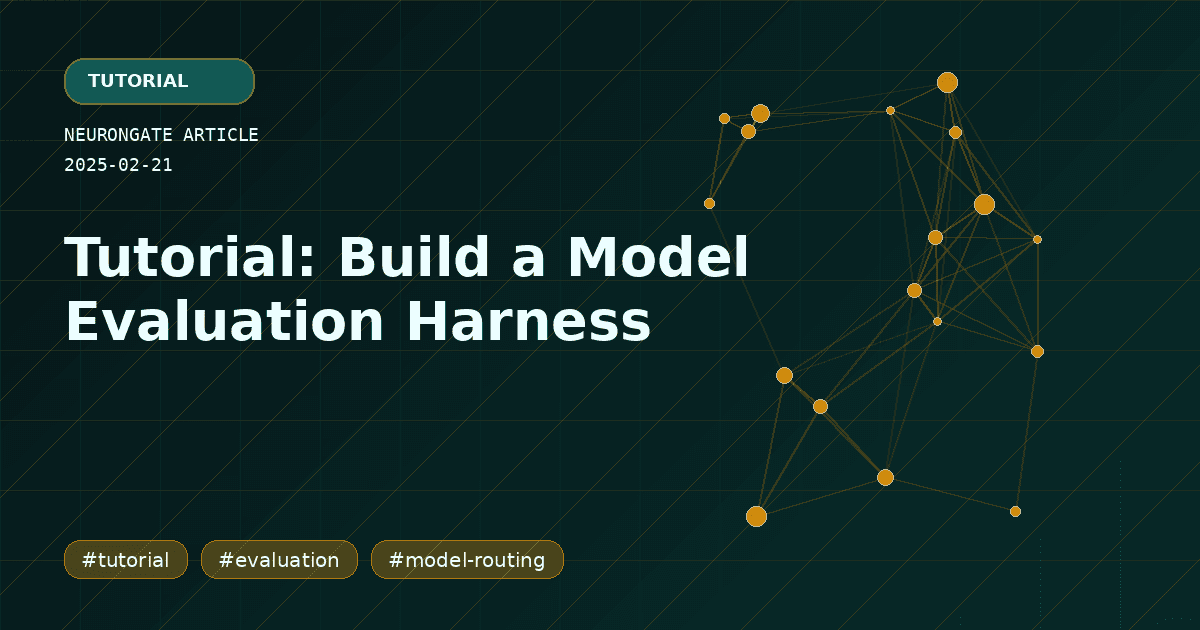 Tutorial: Build a Model Evaluation Harness article preview graphic