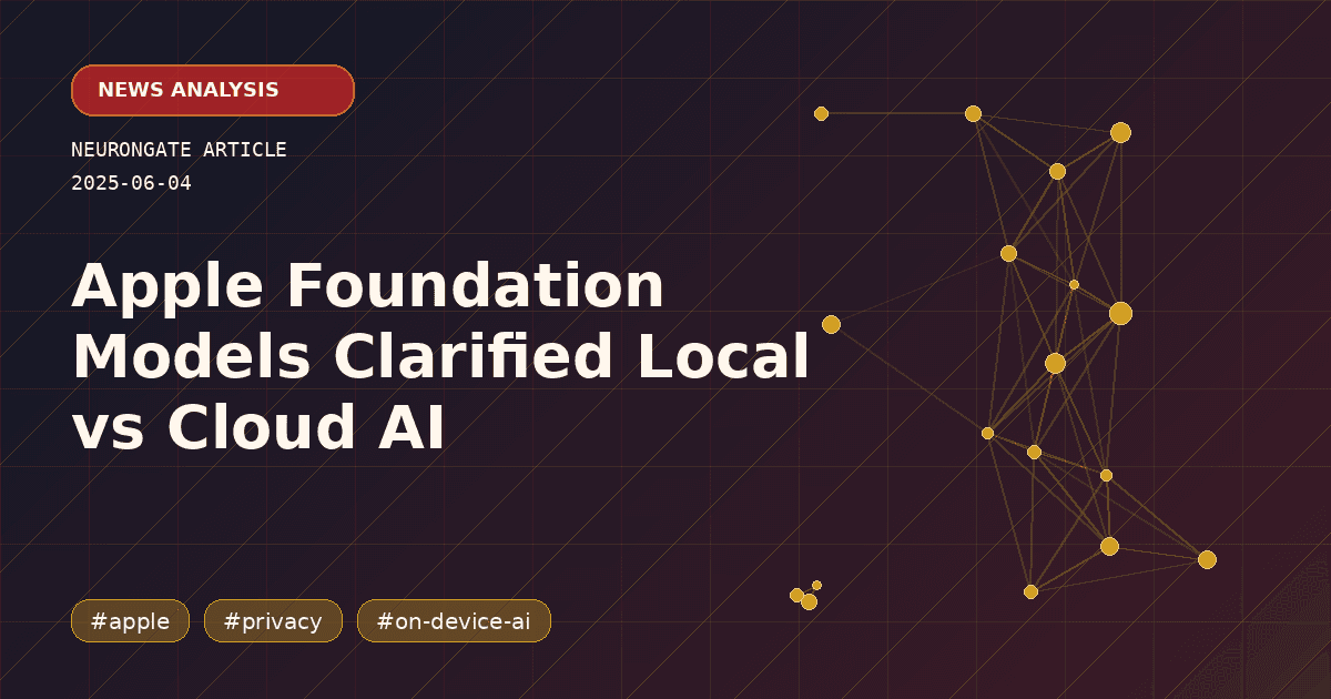 Apple Foundation Models Clarified Local vs Cloud AI article preview graphic