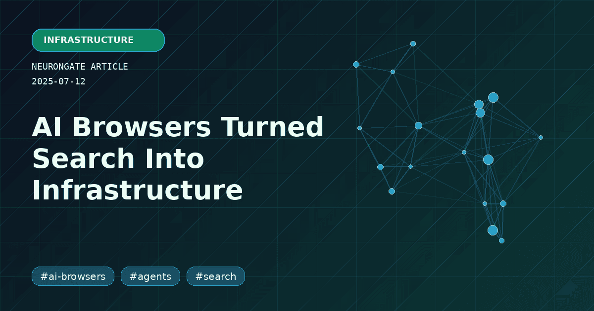 AI Browsers Turned Search Into Infrastructure article preview graphic