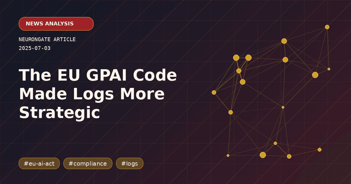 The EU GPAI Code Made Logs More Strategic article preview graphic