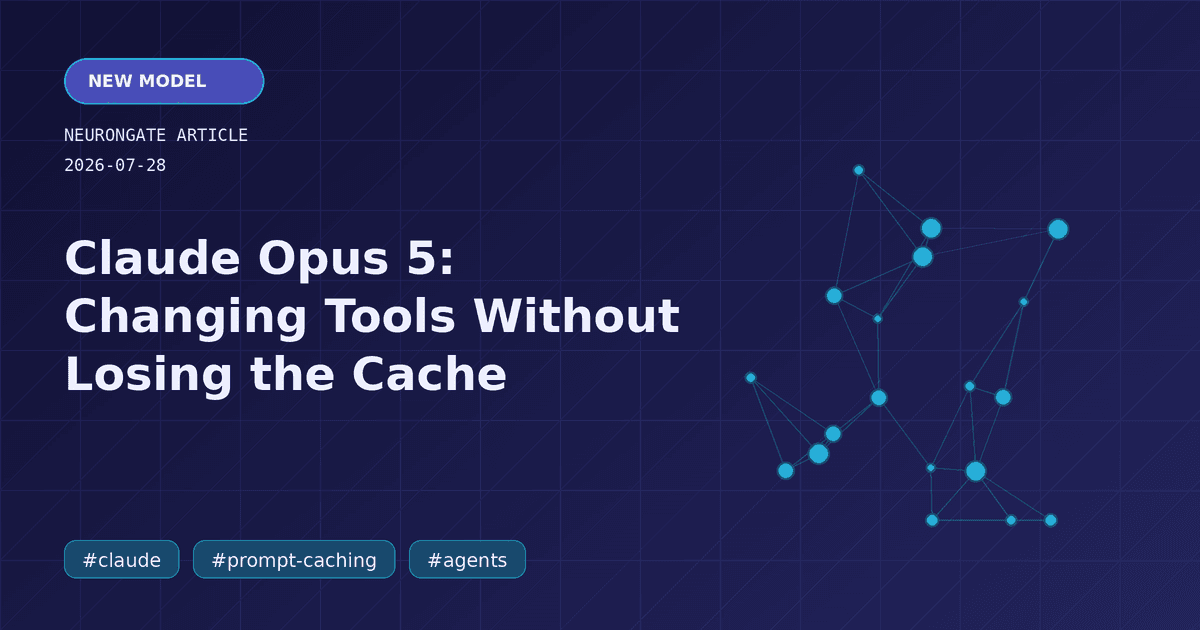 Claude Opus 5: Changing Tools Without Losing the Cache article preview graphic