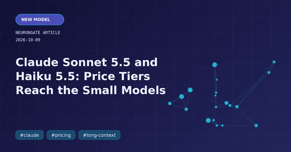 Claude Sonnet 5.5 and Haiku 5.5: Price Tiers Reach the Small Models article preview graphic