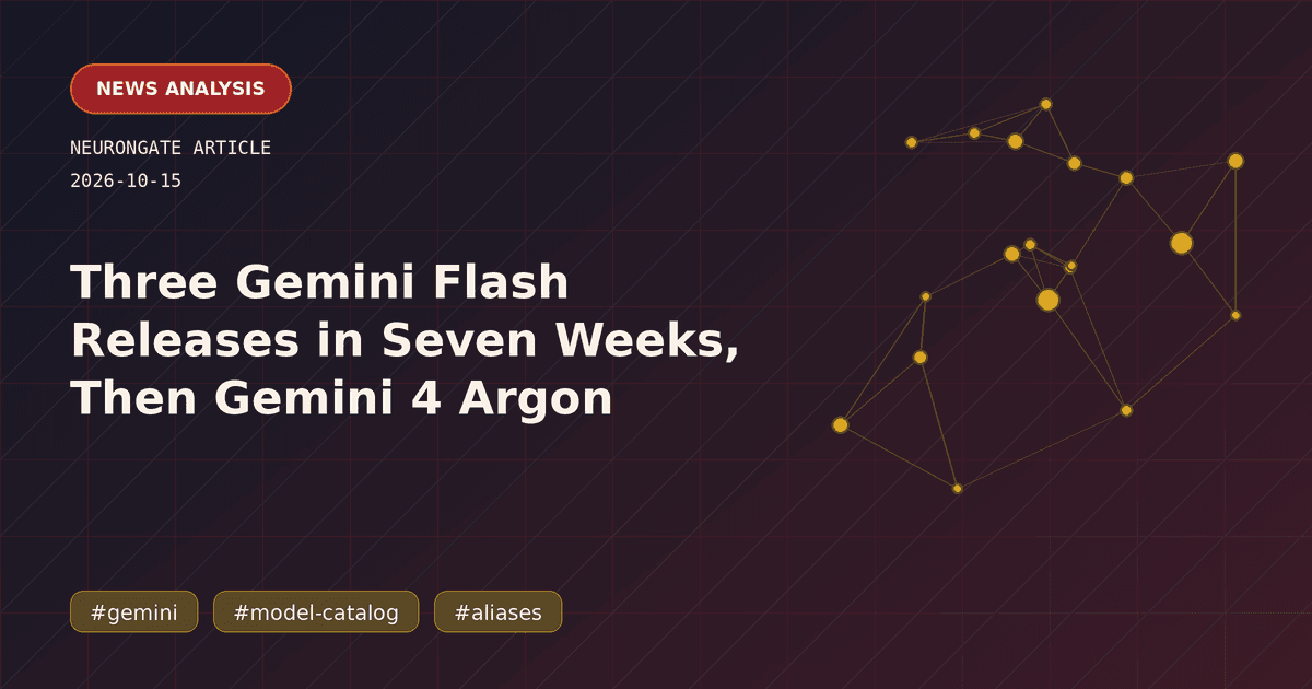 Three Gemini Flash Releases in Seven Weeks, Then Gemini 4 Argon article preview graphic