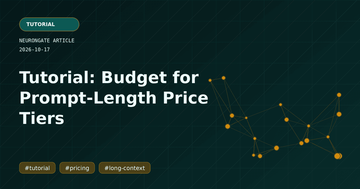 Tutorial: Budget for Prompt-Length Price Tiers article preview graphic